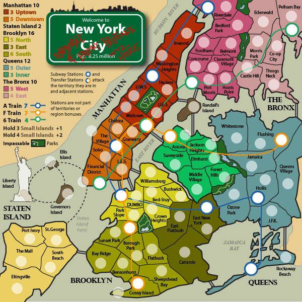 new york city map of boroughs. New York City Map by